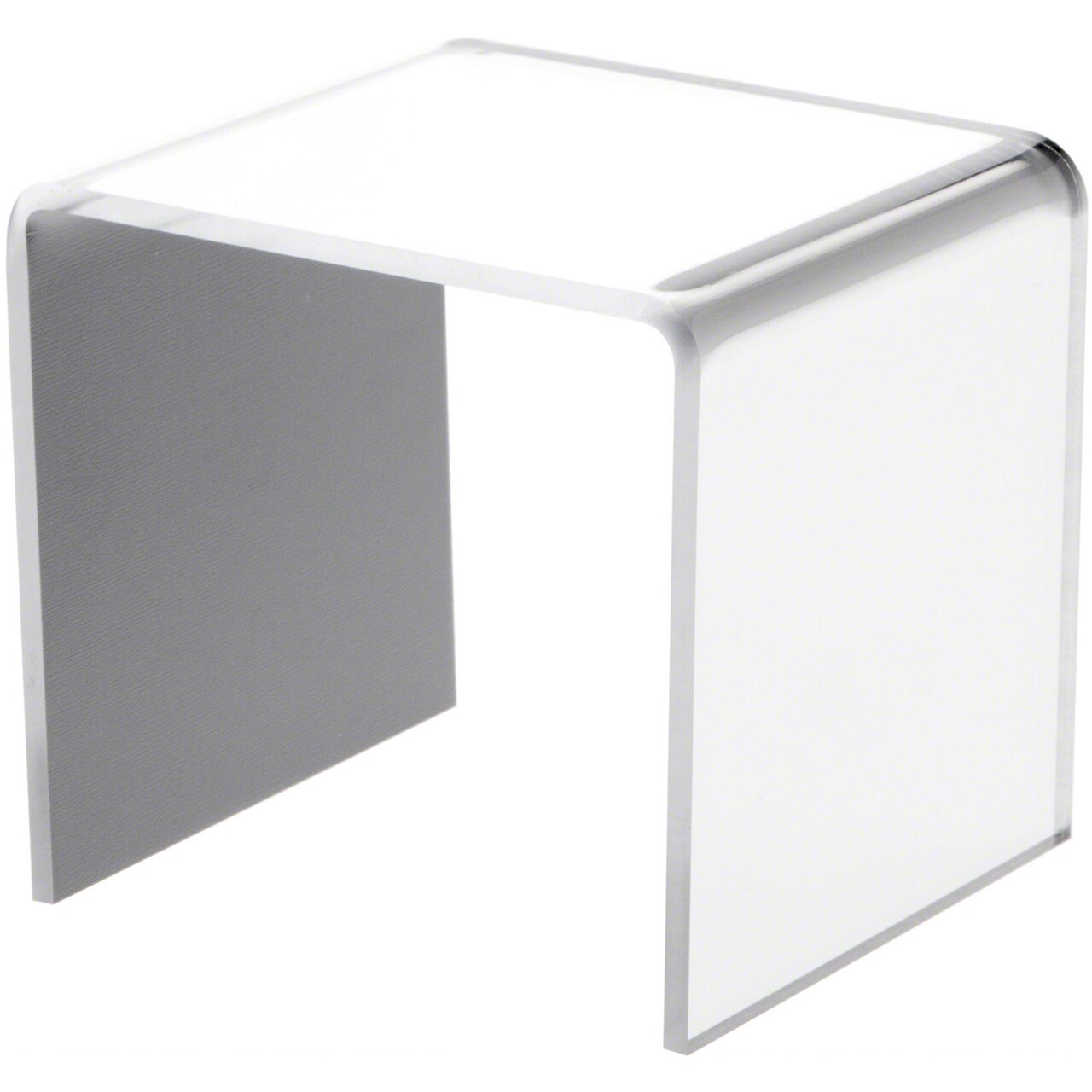 Plymor Mirrored Acrylic Square Display Riser, 3" H x 3" W x 3" D (1/8"thick)